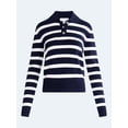 thumbnail image 5 of Free Assembly Women's and Women's Plus Polo Sweater with Long Sleeves, Lightweight, Sizes XS-4X, 5 of 5