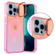 thumbnail image 5 of Funda Case Carcasa Tornasol Color Rosa Con Soporte Premium Para iPhone 15 PRO Compatible Con Magsafe., 5 of 7