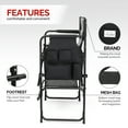 thumbnail image 2 of UBesGoo 30"  Outdoor & Indoor Camping Folding Chair,  Aluminum Frame, Padded Armrest (Set of 1), 2 of 7