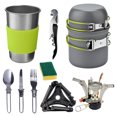 thumbnail image 1 of DJN Up to 70% Off Tableware Outdoor Pot Set 2 Person Portable Camping Cookware With Cup Combination Stainless Steel Black One Size, 1 of 8