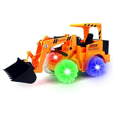 Cars King Construction King Bulldozer Battery Operated Kid's Bump and Go Toy Car w/ Cool Flashing Lights, Music ()