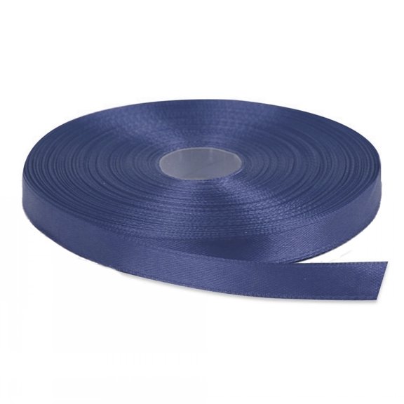 Navy Solid Color 3/8-Inch Straight Edge Ribbon, 100-Yards