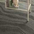 thumbnail image 4 of TOWN & COUNTRY EVERYDAY Lane Painterly Wave Soft Felt Everwash®, Machine Washable Area Rug with Non-Slip Backing, Modern Rug, Charcoal Grey, 1'7"x7'2", 4 of 10