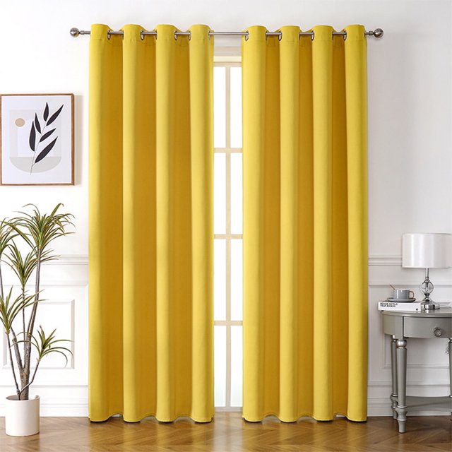 Cortinas grandes, par de paneles, elegantes cortinas opacas para dormitorio, extra anchas, con aislamiento térmico.