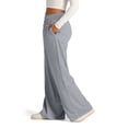 thumbnail image 6 of Nestiefly Womens Wide Leg Sweatpants Drawstring Elastic Waist Baggy Lounge Pants Baggy Sweat Pant Fall Winter Joggers Pant with Pockets Light Gray XL, 6 of 7