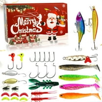 Fishing Advent Calendar 2024 Countdown Set for Adults and Teens with 24 Fishing Accessories for Men Boys Father Grandpa and Boyfriend