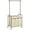 Bronze/Beige, variant on mDesign Portable Laundry Sorter with Wheels/Steel Hanging Bar - Satin/Dark Gray