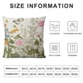 thumbnail image 5 of SHANXI Spring Summer Pillow Covers Sage Green Leaves Plant Couch Pillow Cases Pink Yellow Floral Throw Pillows Farmhouse Home Decor for Room Outdoor Porch Patio Cushion 22x22in, 5 of 5