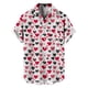 thumbnail image 2 of Ceisia Men Casual Fashion Turndown Collar Stripe Printing Gift Short Sleeve Button Shirt, 2 of 6