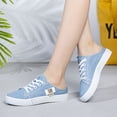 thumbnail image 5 of Fashion Comfortable Canvas Sneakers for Women, Casual Slip-On shoes, Anti-Slip Breathable Backless Shoes, 5 of 10