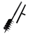 thumbnail image 1 of Ground Drill with Handle Auger Bit 150 mm Three Spirals Steel Black, 1 of 4