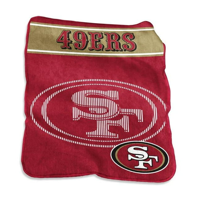 Logo Chair 627-26X 60 x 80 in. NFL San Francisco 49ers Raschel Throw