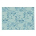 thumbnail image 2 of Rose Cutting Board, Faint Faded Floral Dreamy Branch Plant Fashion Pastel Spring Seasonal Design, Decorative Tempered Glass Cutting and Serving Board, Large Size, Soft Blue White, by Ambesonne, 2 of 5