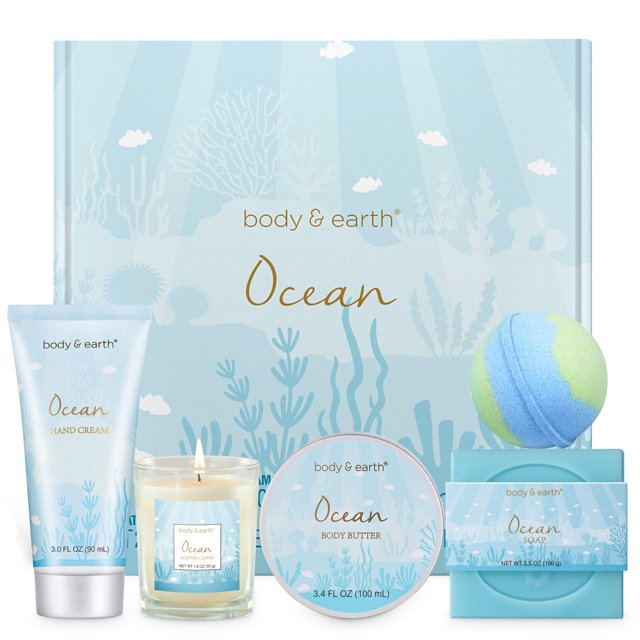 Set de regalo BODY & EARTH Bath and Body Ocean Scented para mujer