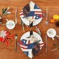 thumbnail image 4 of Iauyy Satin Napkins Set of 6- Eagle-elag Pattern1 DIY Printing Decoration Cloth Napkin- Easy Care for Home/Party, 4 of 8