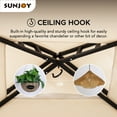 thumbnail image 5 of Sunjoy Orville 8 ft. x 5 ft. Black Steel 2-tier Grill Gazebo with Beige and Black Canopy, 5 of 12