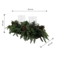 thumbnail image 2 of Better Homes & Gardens Decorative Ribbed Glass Pillar Candle Holders, Set of 2, 2 of 6