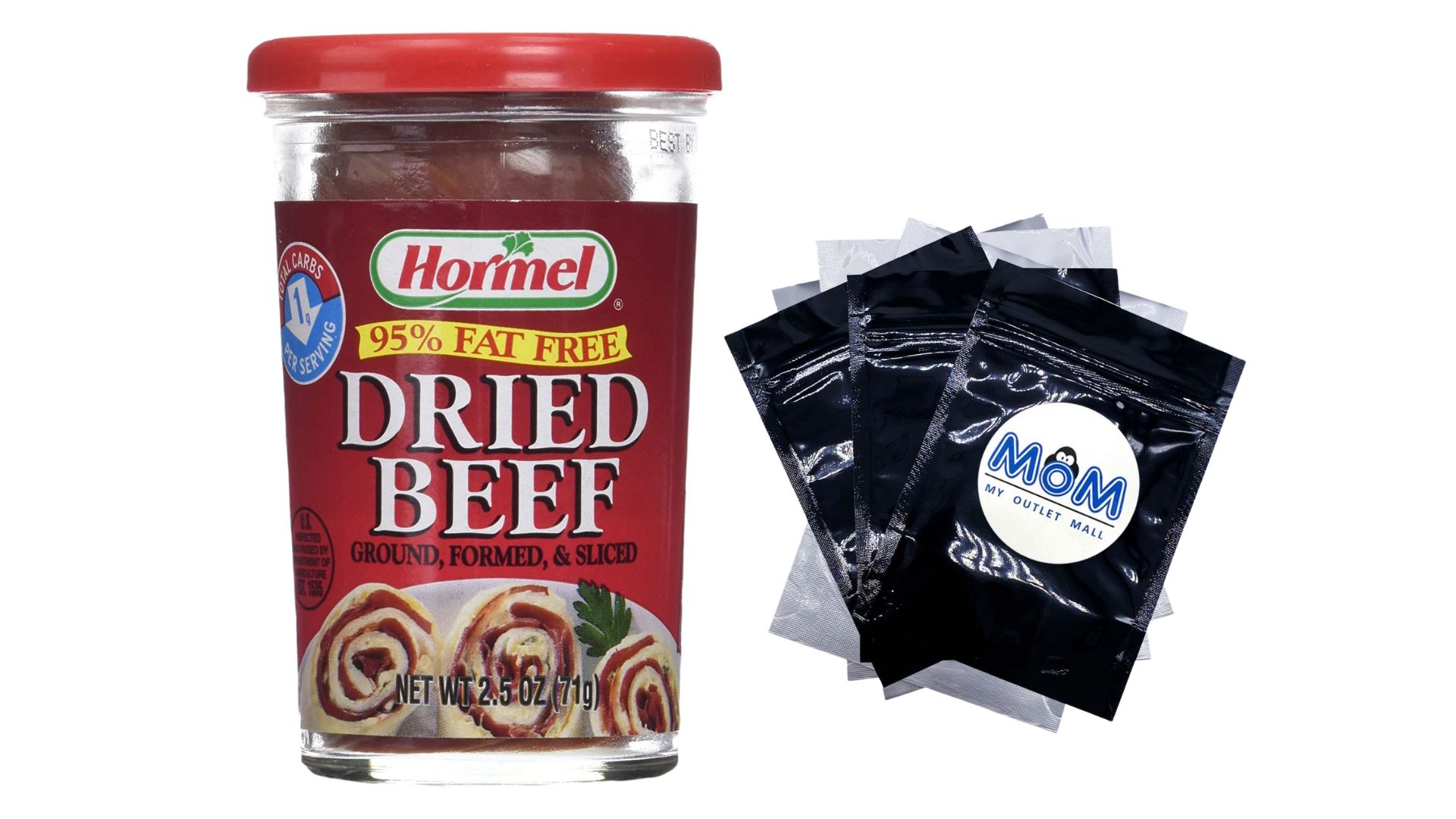 Hormel Beef Dried and Sliced Hormel 1 pack 2.5oz Glass Jar plus 3 My Outlet Mall