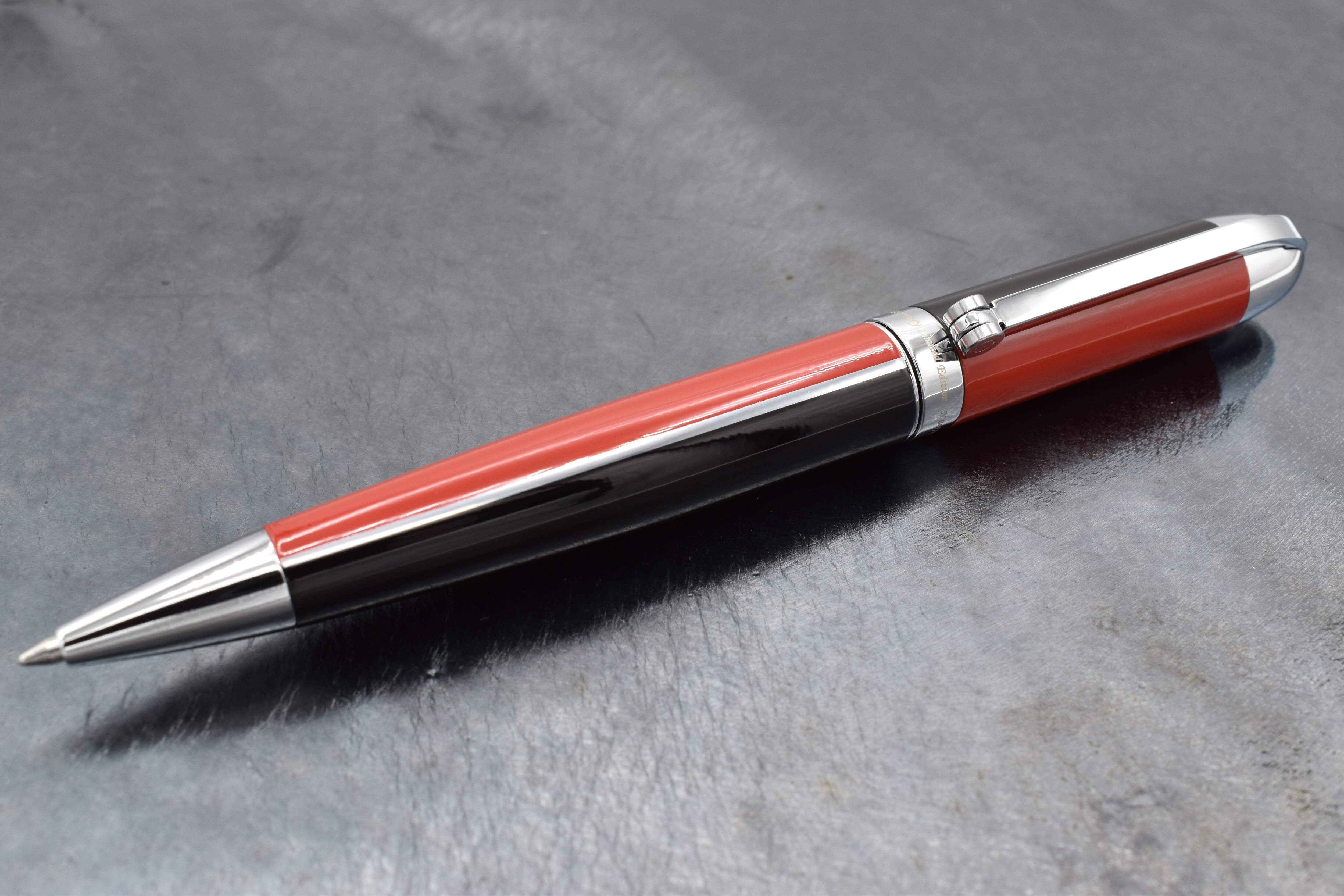 Xezo Xezo Visionary® Brass  Aluminum Enameled Ballpoint Pen - Red / Black