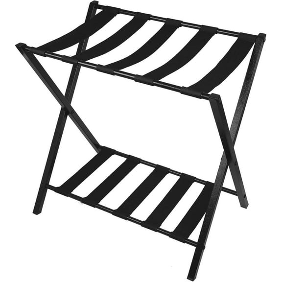 Fully Assembled Luggage Rack with Shelf for Suitcase for Bedroom (1 pack)