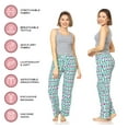 thumbnail image 3 of 2 Pack: Women’s Ultra-Soft Fleece Comfy Stretch Pajama Lounge Pants Fleece Sleepwear, 3 of 7
