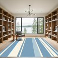thumbnail image 2 of ODIKA 2'x3' Machine Washable Non-Slip Area Rug, Modern Blue High Traffic Rug with Pad, Blue, 1021124, 2 of 8