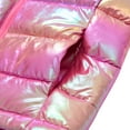 thumbnail image 6 of Aideaone Girls Puffer Jacket Packable Lightweight Down-Alternative Hooded Winter Coat Shiny Outerwear for Kids 4-12Years, 6 of 9