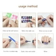 thumbnail image 3 of Pegatina Para Uñas De Punta Completa, Envolturas De Esmalte De Uñas Impermeables, Autoadhesivas Coloridas, Calcomanías De Envoltura Completa, Pedicura, Uñas De Los Pies Diy Para Mujeres Y Niñas Eigraketly CE008075-08, 3 of 6