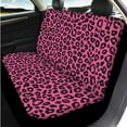 thumbnail image 3 of Uorisanigo Pink Leopard Print Automobile Seat Cover Sets 14 Pcs with Cars Headrest Cover Steering Wheel Cover Armrest Cover Car Auto Seat Belt Cover Water Cup Pad Comfortable Fit Car,Suv, 3 of 6