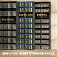 thumbnail image 4 of HOMCOM Media Storage Cabinet, 9-Tier DVD Shelf with 21 Adjustable Shelves, 4 of 10