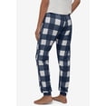 thumbnail image 2 of ellos Women's Plus Size Plaid Flannel Sleep Pants - S, Navy Multi Plaid, 2 of 6