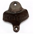 thumbnail image 4 of Queilt Cap opener for the wall Vintage "open here" Bronze, 4 of 4