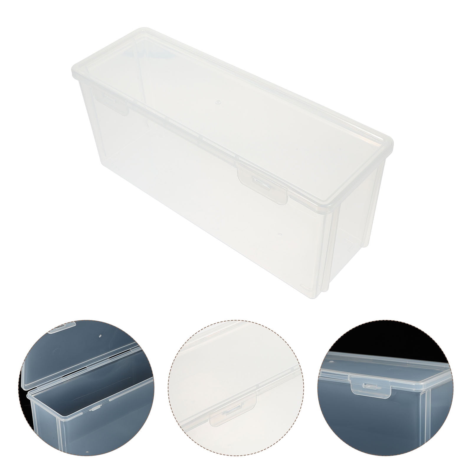 Bread Container Storage Box Dispenser Transparent With Cover Case