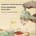 thumbnail image 4 of Multifunctional 4 In 1 Handheld Electric Vegetable Cutter Set, Portable Wireless Food Chopper, 4 of 5