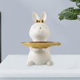 thumbnail image 4 of Bandeja de Almacenamiento de Escritorio de Conejo, Estatua, Lvero, Escultura de Animal, Figurita Moderna para Porche, , Armario, Decoración de Ent Colco bandeja de estatua de conejo, 4 of 8