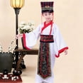 thumbnail image 2 of Kids Traditional Chinese Hanfu for Boys, Ancient Scholar & Official Robe, Children's Historical Drama & Performance Outfit for 2-18 Years, 2 of 3