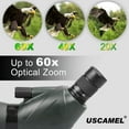 thumbnail image 3 of BEBANG Spotting Scope with Tripod, 20-60x80 HD Spotting Scope for Target Shooting, Bird Watching, 3 of 8