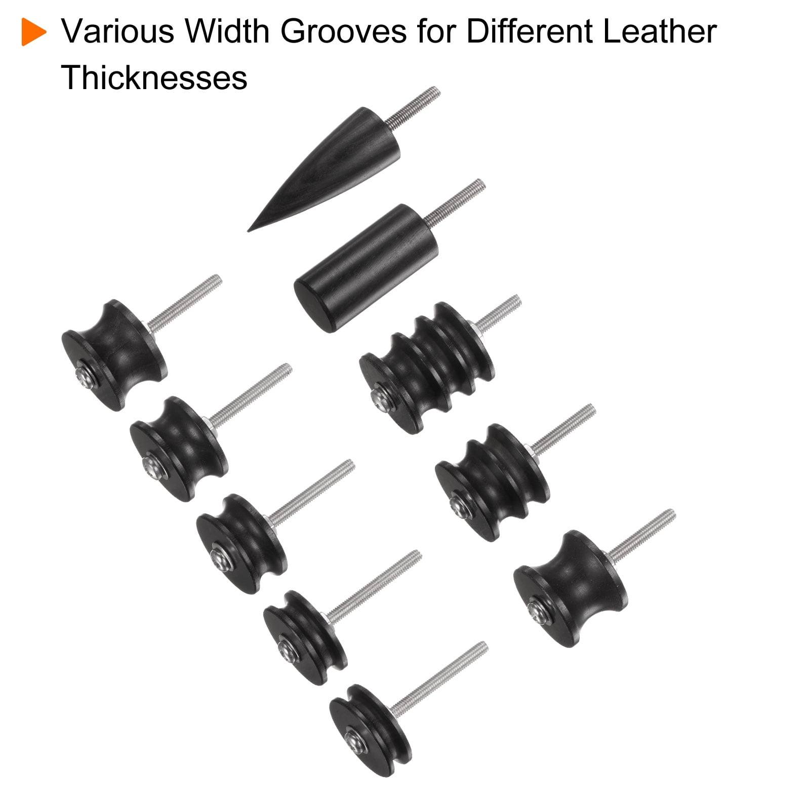 Leather Burnisher Bits 10 Type Leather Burnishing for Leather Working Craft