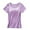 Purple, variant on AherBiu Pajama Tops for Women Comfy Tshirt with Built in Bra Short Sleeve Crewneck Stretch Yoga Tops Blouse