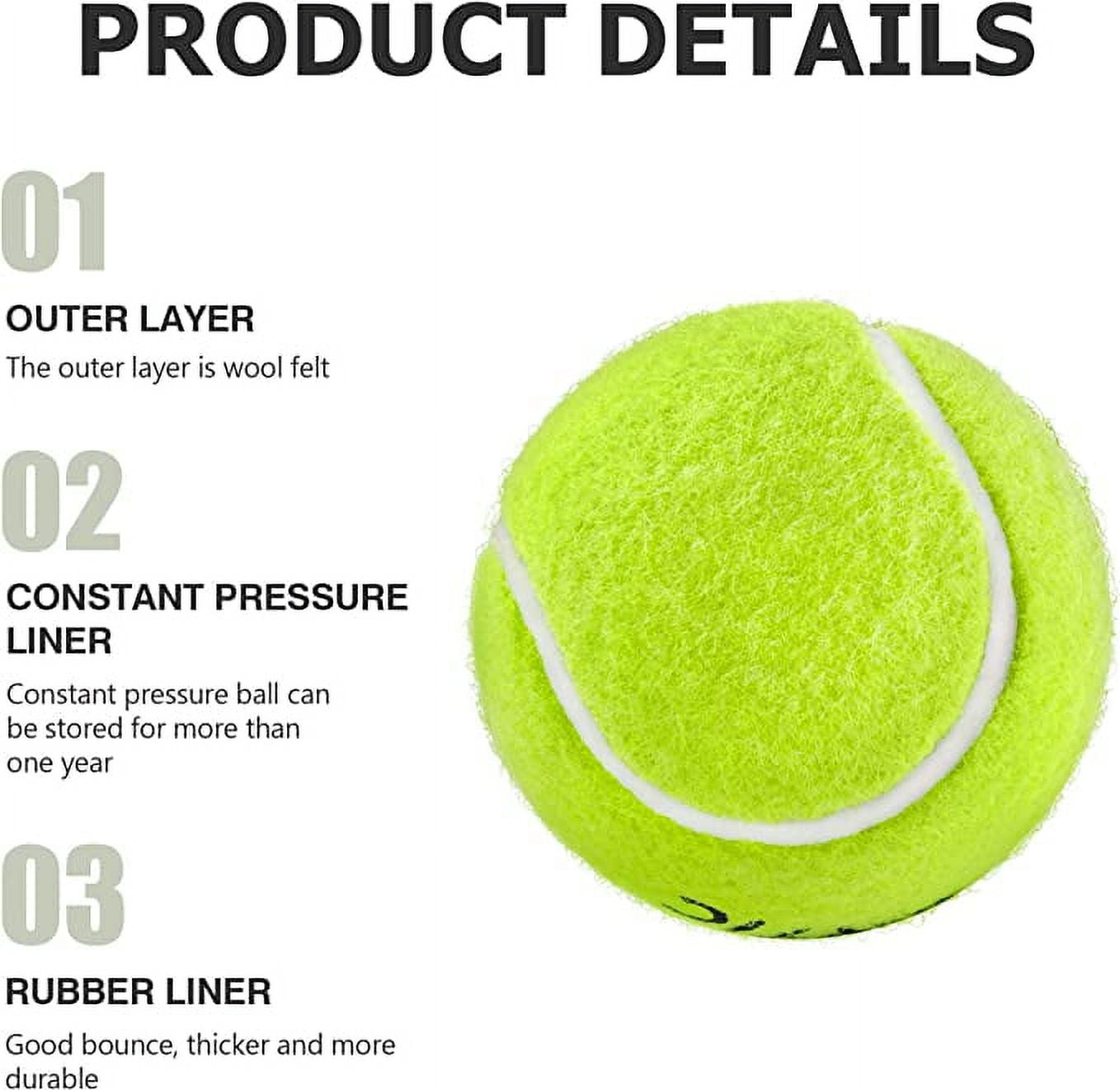 SPORTIC Tennis Balls, Training Tennis Balls, High Bounce Practice Tennis Balls with Mesh Bag for Easy Transport, Pet Dog Playing Balls, Duty Felt Pressurized Tennis Ball for Beginner Training