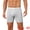 Light Gray, variant on DARING DIVA Men's Stretch Waistband Boxer Brief Comfortable Solid Underwear 30 Dark Blue