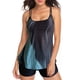 thumbnail image 1 of MKLEKYY Trajes De Baño Mujer 2 Piezas Women Plus Size Vintage Print Strappy Back Tankini Set Two Piece Swimdress Panty Bathing Suit Beachwear, 1 of 5