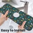 thumbnail image 6 of Sikiie Christmas Dinosaur colorful Splash Guard for Sink Faucet-1 PC Super Absorbent Fast Drying Mat Sink Gadgets-Splash Guard for Kitchen, Sink Mat, 6 of 7