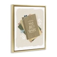 thumbnail image 3 of Stupell Industries Want To Read All The Books Gold Framed Floater Canvas Wall Art, design by Sandra Picco, 31 x 25, 3 of 9