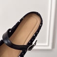 thumbnail image 5 of oqasdz Women's Casual Shoes Lightweight Lace Front Polka Dot Pattern Ballet Shoes Elegant Low Heel Round Toe Ladies Daily Wear Summer Outdoor, 5 of 7