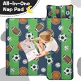 thumbnail image 4 of Green Striped Sports Balls Pattern Toddler Nap Mats for Kids Preschool,Sleeping Mat Bag or Kids,Toddler Sleeping Bag,Toddler Nap Mat or Daycare, 4 of 6