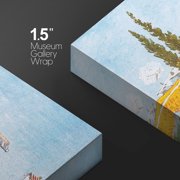 wall26 Canvas Print Wall Art Langlois Bridge at Arles by Master Artist Vincent Van Gogh Nature Wilderness Illustrations Fine Art Relax/Calm Multicolor for Living Room, Bedroom, Office - 16x24&q