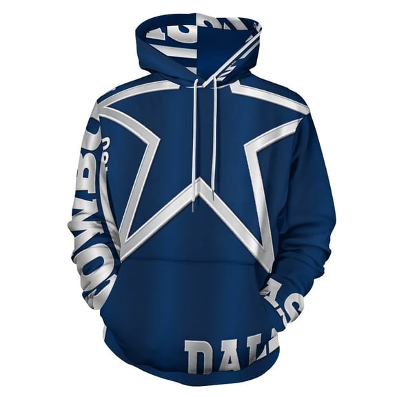Football Cowboys 3d Sweatshirts Hoodie Fashion Casual Personality Men's Women Street Hoodie Pullovers Long Sleeve Comfortable Top