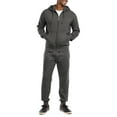 thumbnail image 4 of Men's Lightweight Fleece Joggers (L, Charcoal Grey), 4 of 4