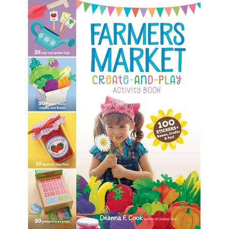 Plato Farmers Market Salmon - Farmers Market Create-and-Play Activity Book - Paperback